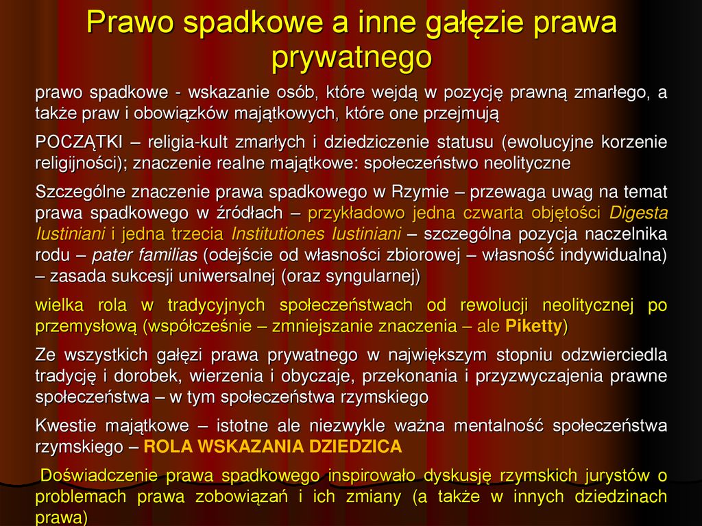 Prawo Rzymskie Prawo Spadkowe I A Ppt Pobierz